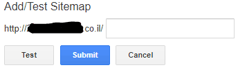 submit sitemap webmaster tools הוספת מפת אתר וובמאסטר